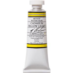 M. Graham 1/2-Ounce Tube Watercolor Paint, Cadmium Yellow Light, 0.5 Fl Oz