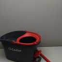 O-Cedar EasyWring Microfiber Spin Mop, Bucket Floor Cleaning System, Red, Gray, Standard