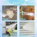 Quadruple Pressure Washer Tips, 4 in 1 Power Washer Nozzle, 4 Nozzle for Pressure Washing with 16PCS Power Washer Spray Nozzles (0, 15, 25, 40 Degree), 1/4 Inch Quick Connect, 5000 PSI