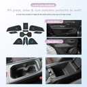 LUWU Center Console Liners Mats Compatible with 2025 2026 Kicks Accessories Cup Holder Inserts Mats Non-Slip Anti-dust Door Pocket Liners Mat 2025 2026 Kicks S/SV/SR Accessories 11PCS (Black)