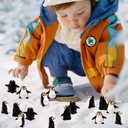 Bbiamsleep 60 Pcs Miniature Penguin Figurine Mini Resin Penguin Figurines Mini Resin Animals for Fairy Garden Micro Landscape Winter Christmas Decor