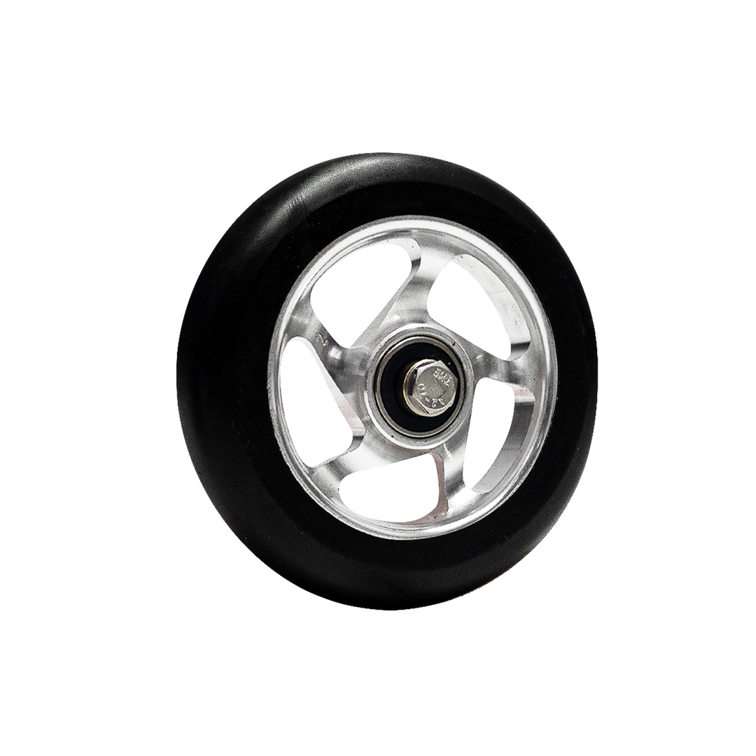 100 Pieces 100mm Re-Entry Pro Stunt Trick Kick Scooter Wheels - For Small Scooters - Freestyle Speed Urethane - Fits Most Setups - 24mm x 100mm - Bearings Installed 