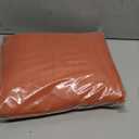 Burnt Orange Curtains 90 Inches Long for Living Room 2 Panels Set Back Tab Rod Pocket Linen Semi Sheer Copper Brown Rust Colored Curtain for Bedroom Dining Office Western Southwest Decor 52x90 Length