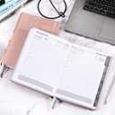 2026 Appointment Book & Planner - Jan. 2026 - Dec. 2026, Daily Hourly Planner 2026, 5.75" X 8.25", 60-Minute Interval, Faux Soft Leather Cover, Premium Paper with Pen Holder, Inner Pocket - Rose Gold