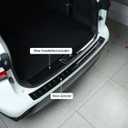 Fit for 2020-2026 Toyota Highlander Bumper Topper, Rear Bumper Protector Guard Cover Trunk Outside Door Sill Protector Cover for Highlander Hybrid 2021 2022 2023 2024 2025, Black