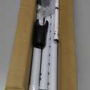 Sliding Glass Door Security Bar, Patio Door Barricade Security Bar, Apartment BarSliding Door Security Bar, Door Jammer, White, 1 Pack