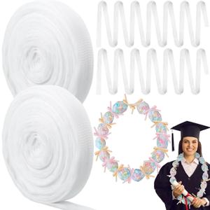 624 ft Graduation Candy Lei Netting Tubing 2026 Graduation Candy Lei Netting Mesh Bags Making Graduate Gifts for DIY Graduate Wreaths Packing Snacks