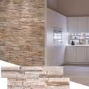 Wall!Supply 3D Wall Panels Reclaimed Whitewash Asian Teak Wood Home Decor Wallpaper Alternative for Living Room, Bedroom & Office Easy DIY Installation 10 Pack, Covers 9.6 Sq Ft