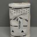 Tosewever Boho Geometric Throw Pillow Covers 18 x 18 Set of 4, Modern Stripe Farmhouse Decorative Faux Leather Cotton Pillowcase for Bedroom Living Room Couch Bed Sofa Home (Black/White, 18" x 18")