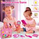 Officygnet Play Purse Toy for Girls 3+ Years Old, Toddler Purse Girl Toys with Pretend Makeup Kit, Pretend Princess Play Toy for Little Girl, Birthday for Toddler Girls Age 3+
