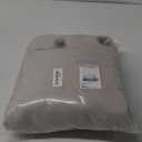 NICETOWN 2 Panels Outdoor Curtains for Patio Waterproof & Windproof, Extra Wide Grommet & Back Tab on Top & Bottom Thermal Insulated Sun Blocking Drapes with Rope for Deck, Natural, W100 x L84