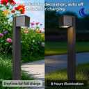 Dynaming Solar Pathway Lights Outdoor, 6 Pack Solar Garden Lights, Landscape Path Lighting, Waterproof & Auto On/Off for Patio Yard Lawn Walkway Driveway Decor