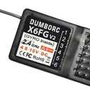 ATA HOBBY DUMBORC X6FG(Built in Gyro) 6 Channels 2.4GHz RC Receiver for DUMBORC X6/X4/X6PM-350 Transmitter RC Car Boat Tank Drifting Car