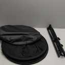 3.3x5ft/1x1.5m Chromakey Black White Backdrop with 6.23ft Stand, 2-in-1 Black Screen White Screen Collapsible Reversible Pop-Up Background Panel for Photography, Live Streaming, Video Shooting