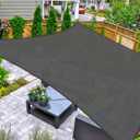 AsterOutdoor - Toldo parasol rectangular de 10 x 13 pies, Toldo con bloqueador ultravioleta para patio, patio trasero, csped, jardn, actividades al aire libre, Grafito