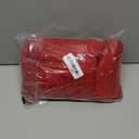 LALAGEN Women's Floral Lace Long Sleeve Off Shoulder Wedding Mermaid Dress (Medium, Red)