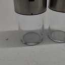 Rechargeable Electric Salt And Pepper Grinder Set, Automatic Gravity Electric Salt And Pepper Grinder Set, Adjustable Roughness, Led Light, 2 Pack, (Silver)