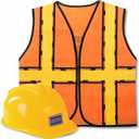 Tigerdoe Construction Worker Costume Kids - Construction Hat and Costume Vest - Construction Dress Up Accessories for Children