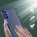 Qinmay Phone Case for Samsung Galaxy A15 5G Case with HD Screen Protector, Heavy Duty Shockproof & Dropproof 3-Layer Cover Phone Case for Galaxy A15,NavyBlue