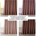 HPD Half Price Drapes Heritage Plush Velvet Curtains 96 Inches Long Room Darkening Curtains for Bedroom & Living Room 50W x 96L, (1 Panel), Wild Rose