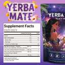 Yerba Mate Instant Tea Powder - Peach & mango flavored energy drink(360g), clean energy focuses on gut health, prebiotics and probiotics provide energy, low-sugar, Stay alert and focused, 30 Servings