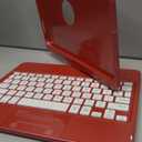 KBCASE Keyboard Case for iPad Air 13 inch M4/M3/M2 (2026/2025/2024)/for iPad Pro 12.9 inch 6th/5th/4th/3rd Gen, 360Rotatable Case with Touchpad & Pencil Holder for iPad Air 13/Pro 12.9 (Red)