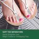 Gel Toe Spacers 12-Pack Soft Silicone Toe Separators for Overlapping Toes, Bunions, Calluses, Bunion Toe Spacers for Women & Men, Big Toe Spacer