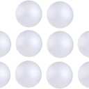10PCS 3 Inch White Foam Balls Polystyrene Craft Balls Foam Balls for Art, Craft, Household, School Projects and Christmas Easter Party Decorations