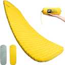 Insulated Inflatable Sleeping Pad 17oz, 5.1R-Value Ultralight Sleeping Pad, Lightweight Sleeping Mat for Camping, Hiking, Backpacking, Camp Mattress Pad, Medium