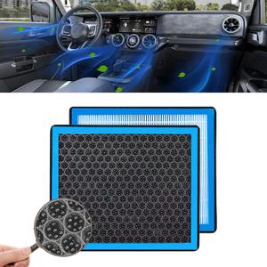 Cabin Air Filter, CF10285 Activated Carbon Air Filter to Adsorb PM2.5 Replacement, HEPA Air Conditioner Cabin Filter for Toyota 4Runner Highlander RAV4 Camry Corolla Sequoia Sienna Avalon (Blue)