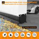 Garage Door Seals Bottom Rubber, with Aluminum Track Retainer Kit, 3-Sided Weatherproof Seal, Three Layers of Protection, Garage Door Bottom Seal 16 Ft, Easy to Install (Black)