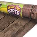 Teacher Created Resources Dark Wood Better Than Paper Bulletin Board Roll (TCR77885) 4 feet x 12 feet 