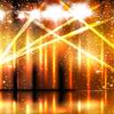 Yeele 10x8ft Vinyl Photography Background Dynamic Multicolored Stage Lights Backdrop for Photo Shoots Kids Adults Photo Booth Shoot Vinyl Studio Props