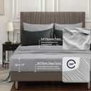 BEDELITE King Size Comforter Set 7 Pieces Bed in A Bag - Soft Microfiber Reversible Black Bed Set with Comforters, Sheets, Pillowcases & Shams, Cozy Luxury Bedding Sets for All Season