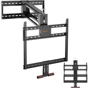 Fireplace Pull Down TV Mount Over Fireplace with Height Adjust for Most 43" - 80" TVs, Max VESA 600x400mm, up to 80lbs, Above Fireplaces TV Mount