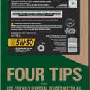 Castrol EDGE 5W-30 Advanced Full Synthetic Motor Oil, 6 Quarts EcoPack
