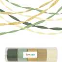 Birthday Baby Shower Decorations, Sage Green Gold Crepe Paper Streamers Party Decorations(5 Rolls) for Camp Bachelorette, Bridal Shower,Engagement Woodland Safari Boho Party Decor Women Adults