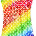 Domusgo Gymnastics Leotards for Girls Sparkly One Piece Sleeveless Tumbling Unitards (8-9 Years, Starfish Scale) 140
