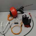 35 FT Plus Double Mode Drain Snake Tools, 13-in-1 Drain Auger for Sink and Drain Unblocking, Plumbing Snake for Kitchen, Bathrom and Shower Sink, Snake for Real DYIs[Upgraded 4.0]