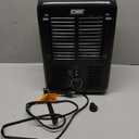 EZ-HEAT 1,500-Watt Portable Milkhouse Style Utility Space Heater with Adjustable Thermostat, Overheat Protection, and Safety Tip-Over Switch, Matte Black, MTFH-01C-MB