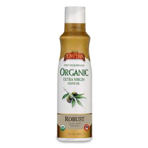 Pompeian USDA Certified Organic Extra Virgin Olive Oil Non-Stick Cooking Spray, No Propellants, 5 Fl Oz (BB: 03/2028)
