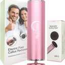 Electric Foot Callus Remover - Callus Remover for Feet,Professional Pedicure Tool for Dead Skin and Calluses,Adjustable Speed Foot File with 60 Pcs Sandpaper Discs - Pink