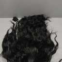 Hair Toppers for Women 20inch Wavy Toppers Hairpieces for Women with Thinning Hair Ombre Highlight Synthetic Wig Clip In Topper Wiglets with Fringe Bang (Black, 20inch)