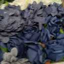 Artificial Flowers Combo Box, Navy Blue DIY Fake Silk Flowers Set Decor with Stems for Roses Wedding Party Centerpieces Bridal Bouquets Cake Decorations Arrangements Indoor Outdoor