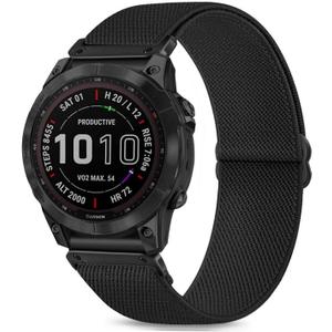 Stretchy Watch Bands Compatible with Garmin Fenix 8 43mm/Fenix 7S / Fenix 6S / Fenix 5S / epix Pro 42mm, Quick Fit 20mm Nylon Elastic Fabric Strap for Garmin Approach S70 42mm
