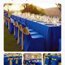 VEVOR Chair Covers, Polyester Spandex Chair Cover, Stretch Slipcovers for Wedding Party Dining Banquet Flat-Front Chair Covers (Royal Blue-c, 50PCS)