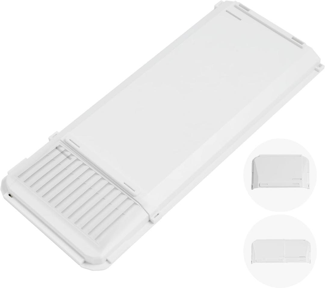 Air Vent Extender for Under Furniture, Floor Vent Deflector for Under Couch or Bed, Adjustable Width 8"-12.2", Two Length Options (4.8" & 18.7"), Magnetic Wall & AC Vent Extender