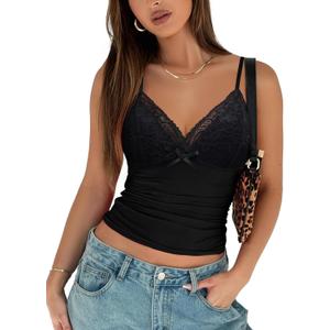 Avidlove Camisole Tops for Women Sexy Tank Tops Cami Y2K Bralette Spaghetti Strap Undershirts Slim Going Out Top Lingerie, Medium