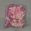 60 Pcs Gender Reveal Party Necklace Charms, Pink Pacifier-Shaped Acrylic Shower Decorations for Adults