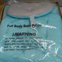 Full Body Bath Pillow for Bathtub, Thick Bathtub Cushion with Laundry Bag, Luxury Tub Pillow for Bath for Headrest Neck and Back Support Ocean Blue 51" x 16"